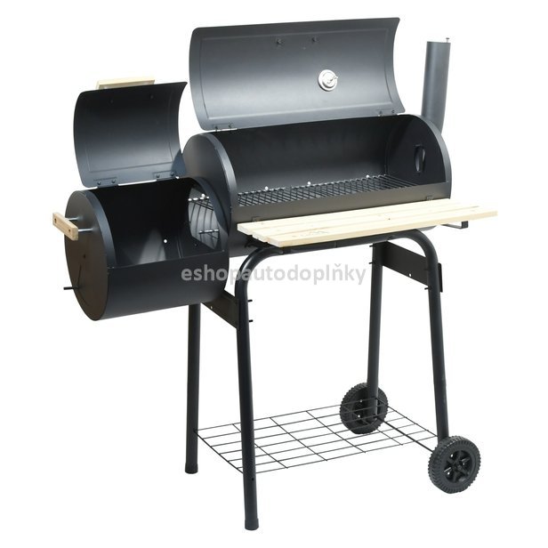 Gril na dřevěné uhlí SMOKIE s udírnou