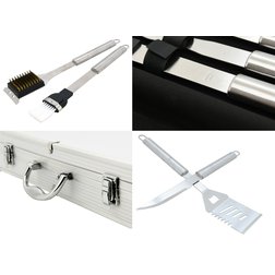 Grilovací nářadí sada 11 ks ALU kufřík