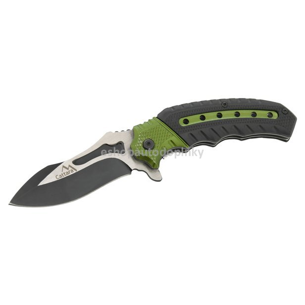 Nůž zavírací COBRA 20cm s pojistkou zelená-černá