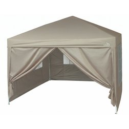 Párty stan nůžkový 3x3 m s bočnicemi PALACE béžový WATERPROOF