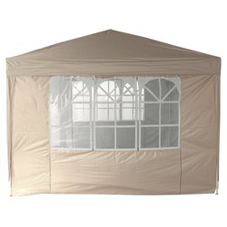 Párty stan nůžkový 3x3 m s bočnicemi PALACE béžový WATERPROOF