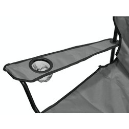 Židle kempingová skládací BARI šedá