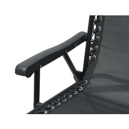 Židle zahradní skládací TERST černá