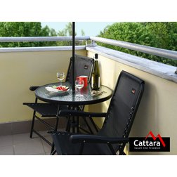 Židle zahradní skládací TERST černá