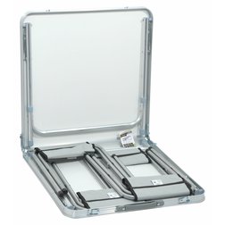 Stůl kemping DOUBLE teleskop. šedý + 4x židlička