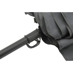 Slunečník skládací TERST 180cm šedý