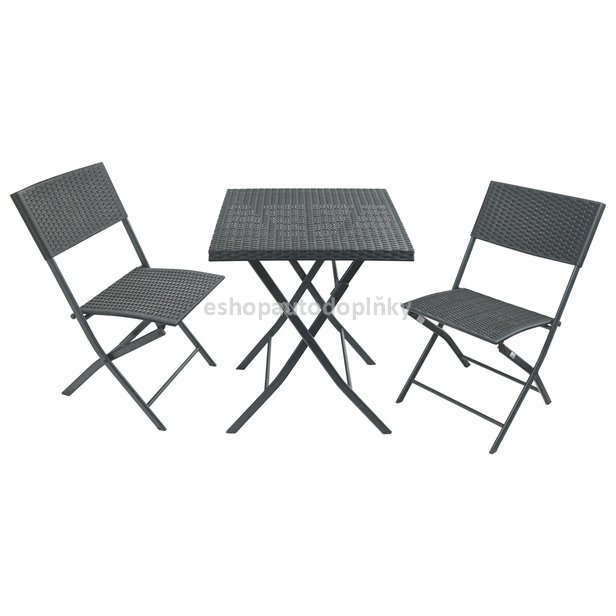 Stůl zahradní s židlemi GRADO 2+1