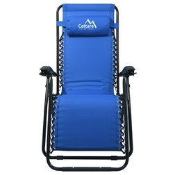 Křeslo kempingové polohovací LIVORNO modré