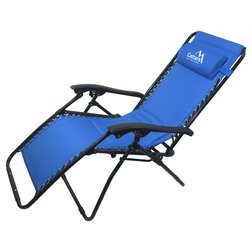 Křeslo kempingové polohovací LIVORNO modré