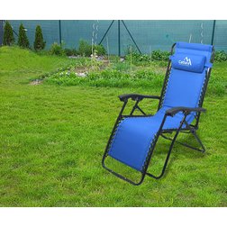 Křeslo kempingové polohovací LIVORNO modré