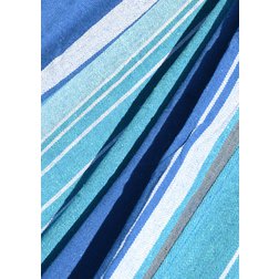 Houpací síť TEXTIL 200x100cm modro-bílá