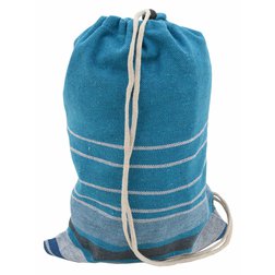 Houpací síť TEXTIL 200x100cm modro-bílá