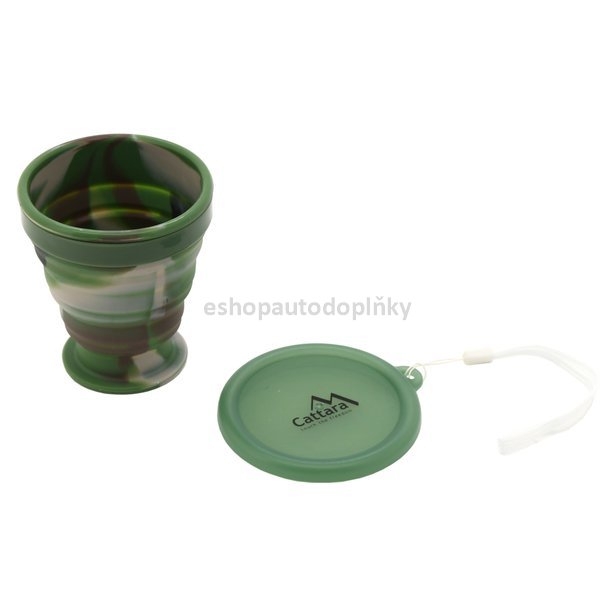 Silikonový skládací kelímek ARMY 200ml