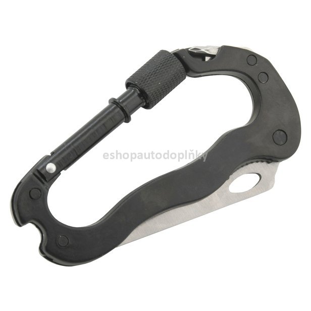 Multifunkční celokovová karabina 5v1