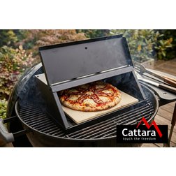 Pizza pec SALERNO s dvířky a teploměrem 40x35,5x21cm