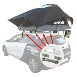 Střešní stan CARPATI pro 2-3 osoby 240x140x130cm PU2500mm