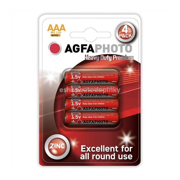 Baterie zinková AAA AGFAPHOTO, blistr 4ks