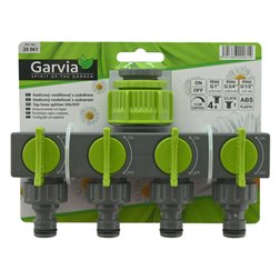 Rozdělovač hadicový pro 4 rychlospojky s uzávěrem