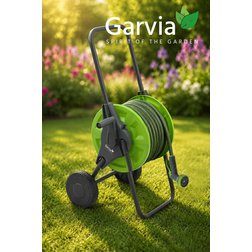 Stojan navíjecí na zahradní hadici 1/2" 45m pojízdný