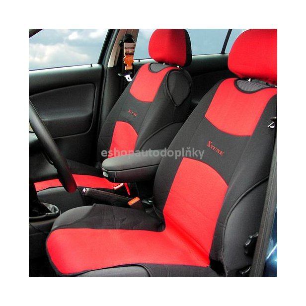 Potah sedadla TRIKO přední 2ks červený