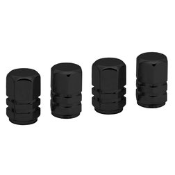 Ozdobné kryty ventilků černé 4ks