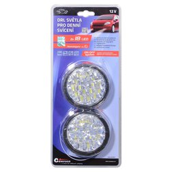 Světla denního svícení kulatá 18 LED/12V