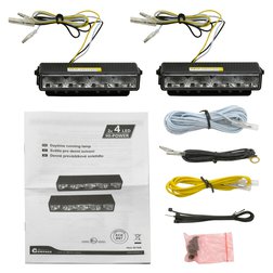 Světla denního svícení 4 HIGH POWER LED 12V