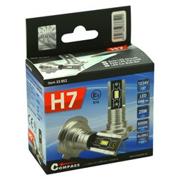 Žárovka LED CSP chip SILVER 12V H7 2ks