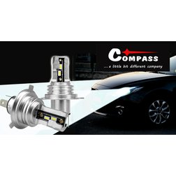 Žárovka LED CSP chip SILVER 12V H4 2ks