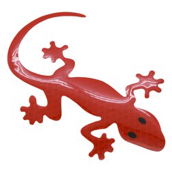 Dekor samolepící GECKO červený