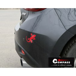 Dekor samolepící GECKO červený