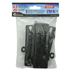 Podložka pod SPZ bezrámečková - černá