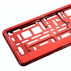 Podložka pod SPZ RED metallic