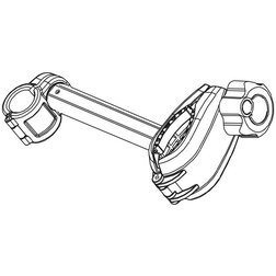 Náhradní držák kola dlouhý pro 02120