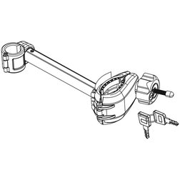 Náhradní držák kola dlouhý se zámkem pro 02125 a 02126