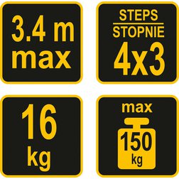 Žebřík MULTIFUNKČNÍ 4x3