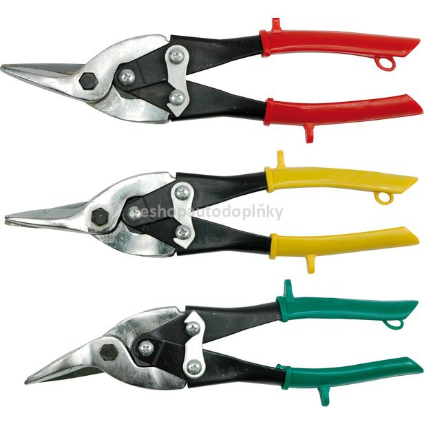 Sada nůžek na plech 250 mm CrNi 3 ks