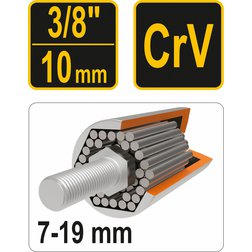 Nástavec univerzální 3/8"