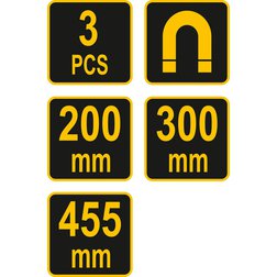 Sada magnetických držáků nářadí 3ks