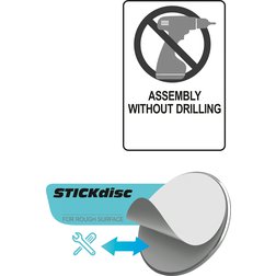 Dvojitý háček úhlový nalepovací 3M Steely