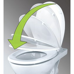 Záchodové prkénko PVC samosklápěcí