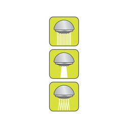 Sprchová hlavice 3 funkce oranžová FALA Salto