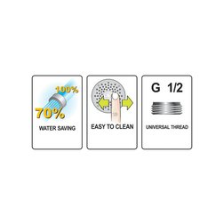 Sprchová hlavice 5 funkcí FALA Detifos