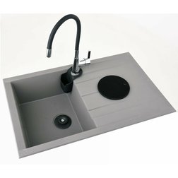 Baterie dřezová flexibilní - černá