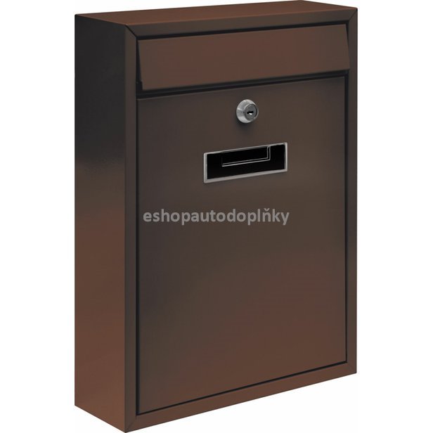 Poštovní schránka 360x260x80mm hnědá
