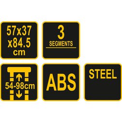 Pojízdná skříň na nářadí 3 sekce