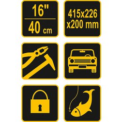 Box na nářadí plastový 16" 1 zámek 40cm