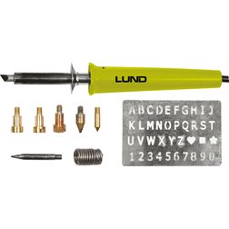 Pyrograf na dřevo s pájkou sada 11 ks