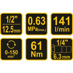 Utahovák vzduchový 1/2"