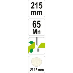 Nůžky zahradnické 205mm (průměr do 15mm) šikmý stříh